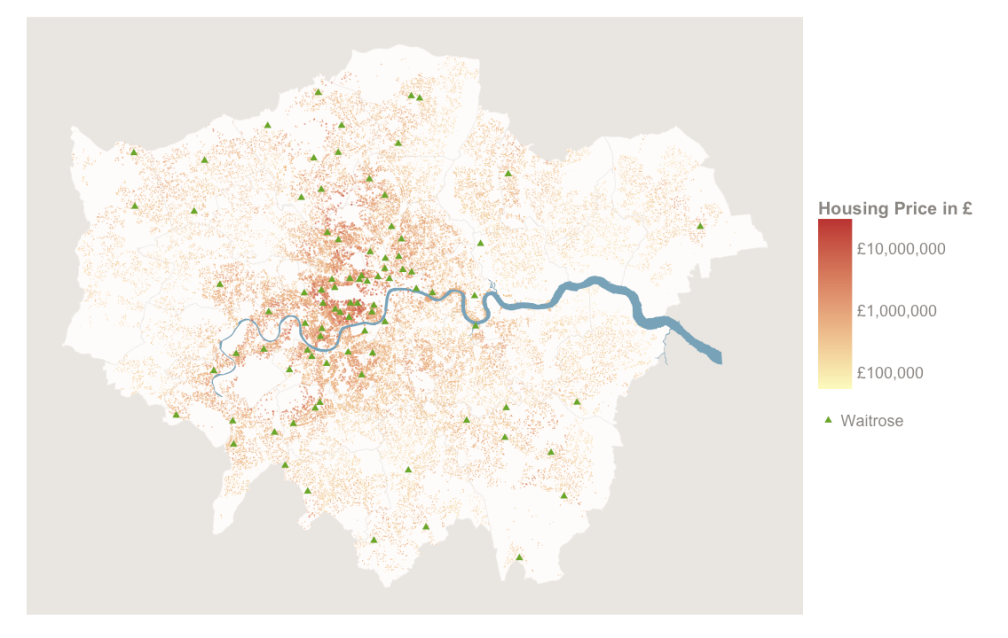 Waitrose Branches and Housing Prices in London